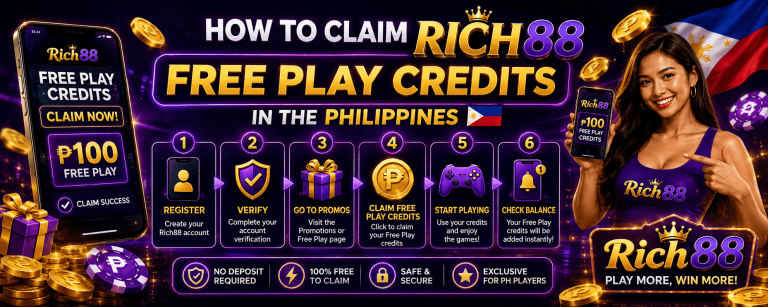 How to Claim Rich88 Free Play Credits in the Philippines