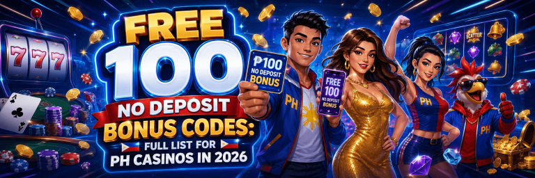 Free 100 No Deposit Bonus Codes: Full List for PH Casinos in 2026