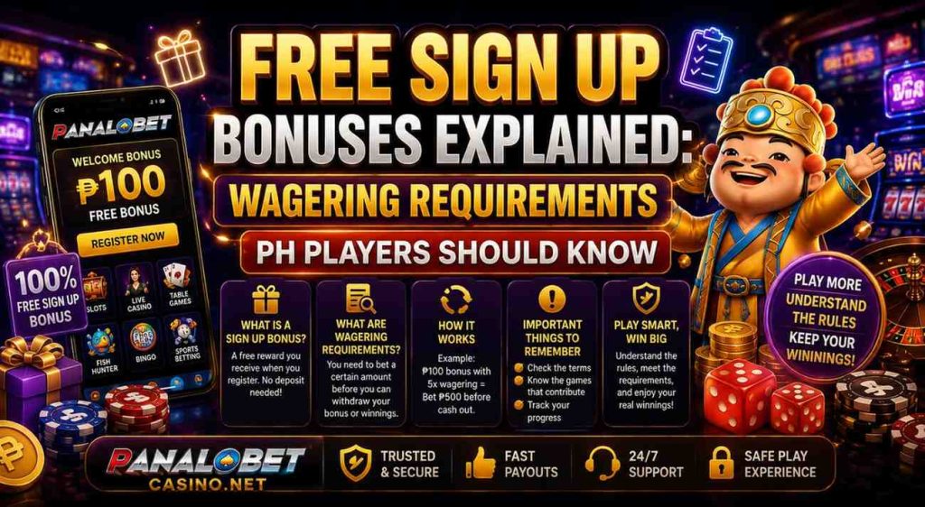 Free Sign Up Bonuses Explained: Wagering Requirements PH Players Should Know